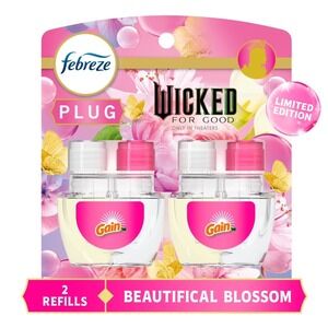 Febreze Plug In Air Freshener Wicked For Good Gain Beautifical Blossom New